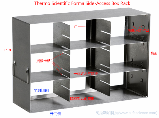 Thermo 900系列立式超低溫冰箱側(cè)取式凍存架